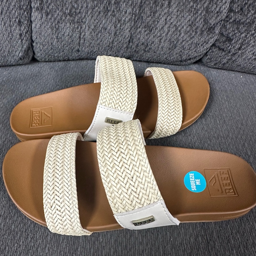 Reef Women's Brown and Cream Slide Sandals - Picture 4 of 4